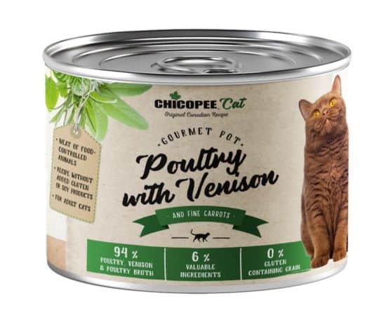 Chicopee Cat konservai su paukštiena ir elniena 195g