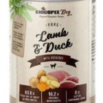 Chicopee Dog konservai su ėriena, antiena ir bulvėmis 400g