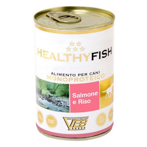 Healthyfish Salmone e Riso paštetas šunims su lašiša ir ryžiais 400g