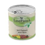 LandFleisch classic konservai šunims su jautienos prieskrandžiais ir ryžiais 800g