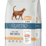 QUATTRO Extra Poultry sausas kačių pašaras su paukštiena 7kg