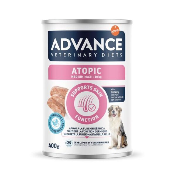 Advance Wet Atopic Dog Med/Max konservai alergiškiems šunims su kalakutiena 400g