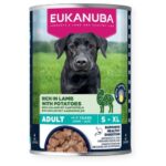 Eukanuba Life Care konservai suaugusiems šunims su vištiena ir ėriena 400g
