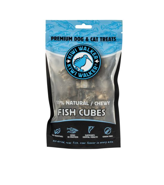 Kiwi Walker oru džiovinti žuvies kubeliai 100g