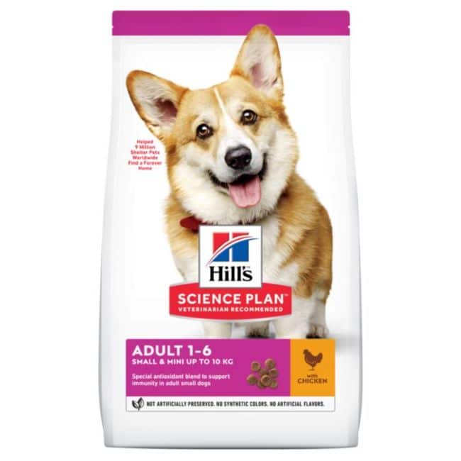 Hill’s SP Canine Adult S/M Chicken mažų veislių šunims su vištiena
