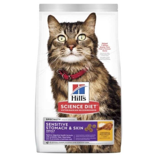 Hill’s SP Feline Adult Sensitive Stomach & Skin jautriam skrandžiui ir odai su vištiena Hill’s SP Feline Adult Sensitive Stomach & Skin jautriam skrandžiui ir odai su vištiena