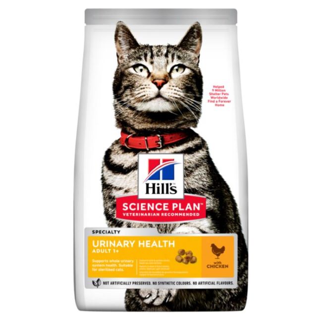Hill’s SP Feline Adult Uri Health Chicken kačių šlapimo sistemos veiklai Hill’s SP Feline Adult Uri Health Chicken kačių šlapimo sistemos veiklai 1,5kg