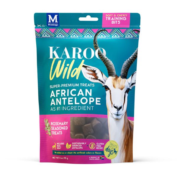 Karoo Wild skanėstai šunims su antilope ir rozmarinais 113g