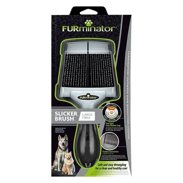 FURminator Large Firm dvipusės šukos šunims ir katėms