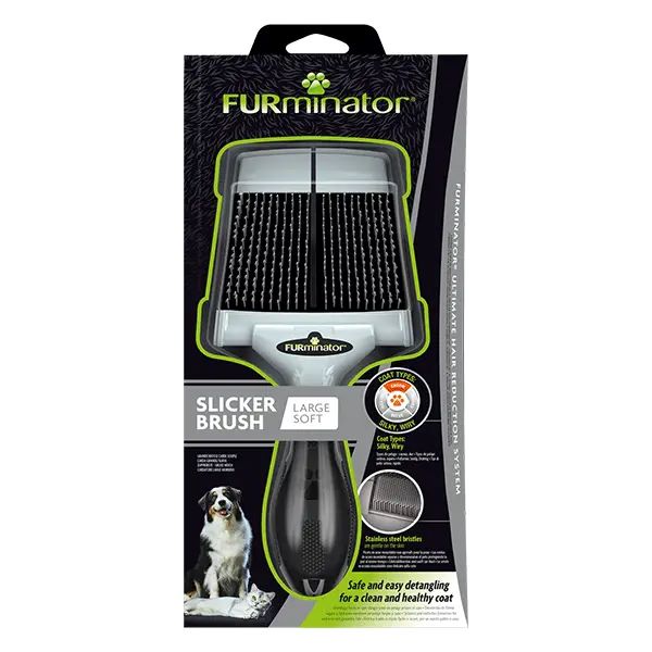 FURminator Large Soft dvipusės šukos šunims ir katėms