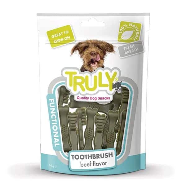 Truly skanėstai šunims jautienos dantų šepetėliai 90g