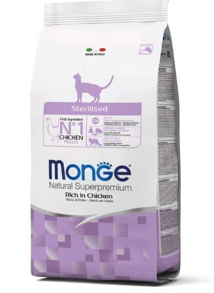 Monge Dry Cat Adult Sterilized sausas maistas sterilizuotoms katėms su vištiena AUTO-DRAFT