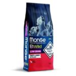 Monge Dry Dog BWild All Breeds Puppy & Junior Deer jauniems šunims su elniena 12kg