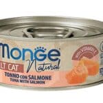 Monge Natural konservas katėms su tunu ir lašiša 80g