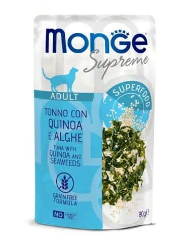 Monge Supreme konservas suaugusioms katėms su tunu ir bolivine balanda Monge Supreme konservas suaugusioms katėms su tunu ir bolivine balanda 80g