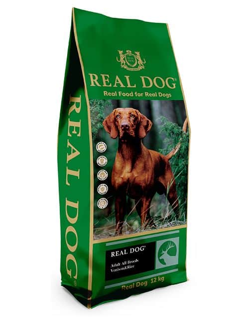 Real Dog SP Adult All Breeds Venison & Rice suaugusiems šunims su elniena 12kg