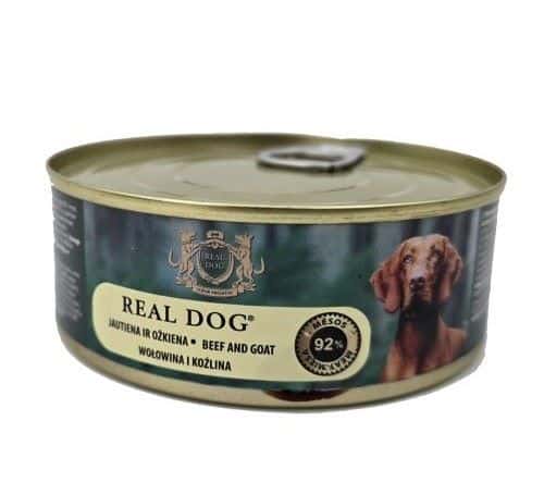 Real Dog SP Wet Beef and Goat konservas šunims su jautiena ir ožkiena