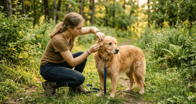 Apsaugos priemonės nuo erkių augintiniui