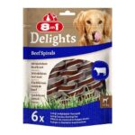 8in1 Delights spiralės šunims su jautiena 6 vnt