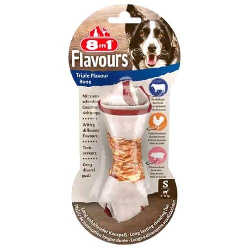 8in1 Flavours S trigubo skonio kaulas mažų veislių šunims