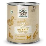 Wildes Land BIO Adult Duck with Sweet Potato & Pear konservai šunims su antiena 800g