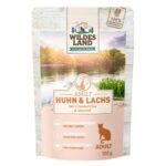 Wildes Land Chicken & Salmon begrūdis konservas katėms su vištiena ir lašiša 100g